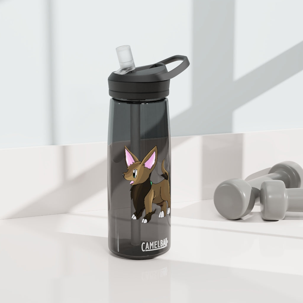 Lipgirl CamelBak Eddy® Water Bottle in 20oz and 25oz sizes, made from durable Tritan™ material, featuring a screw-on lid and spill-proof biting valve.