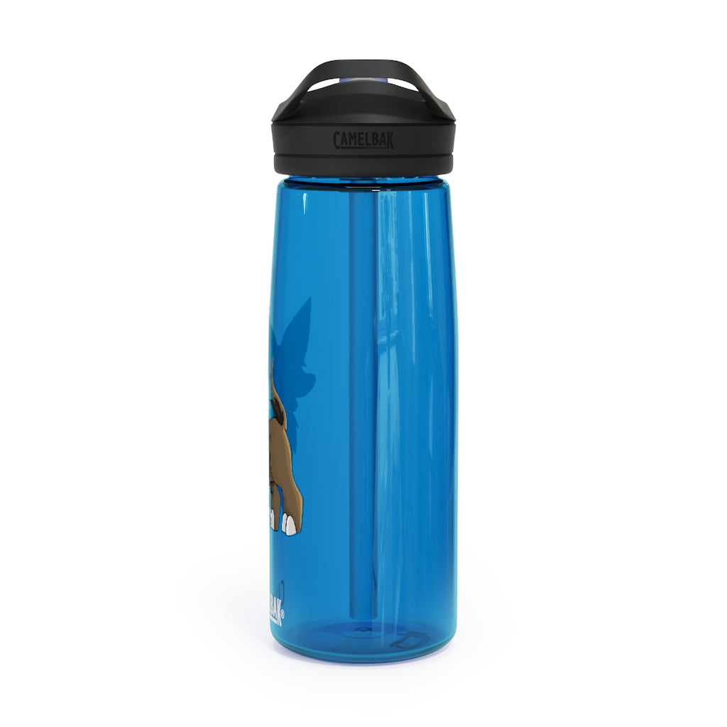 Lipgirl CamelBak Eddy® Water Bottle in 20oz and 25oz sizes, made from durable Tritan™ material, featuring a screw-on lid and spill-proof biting valve.