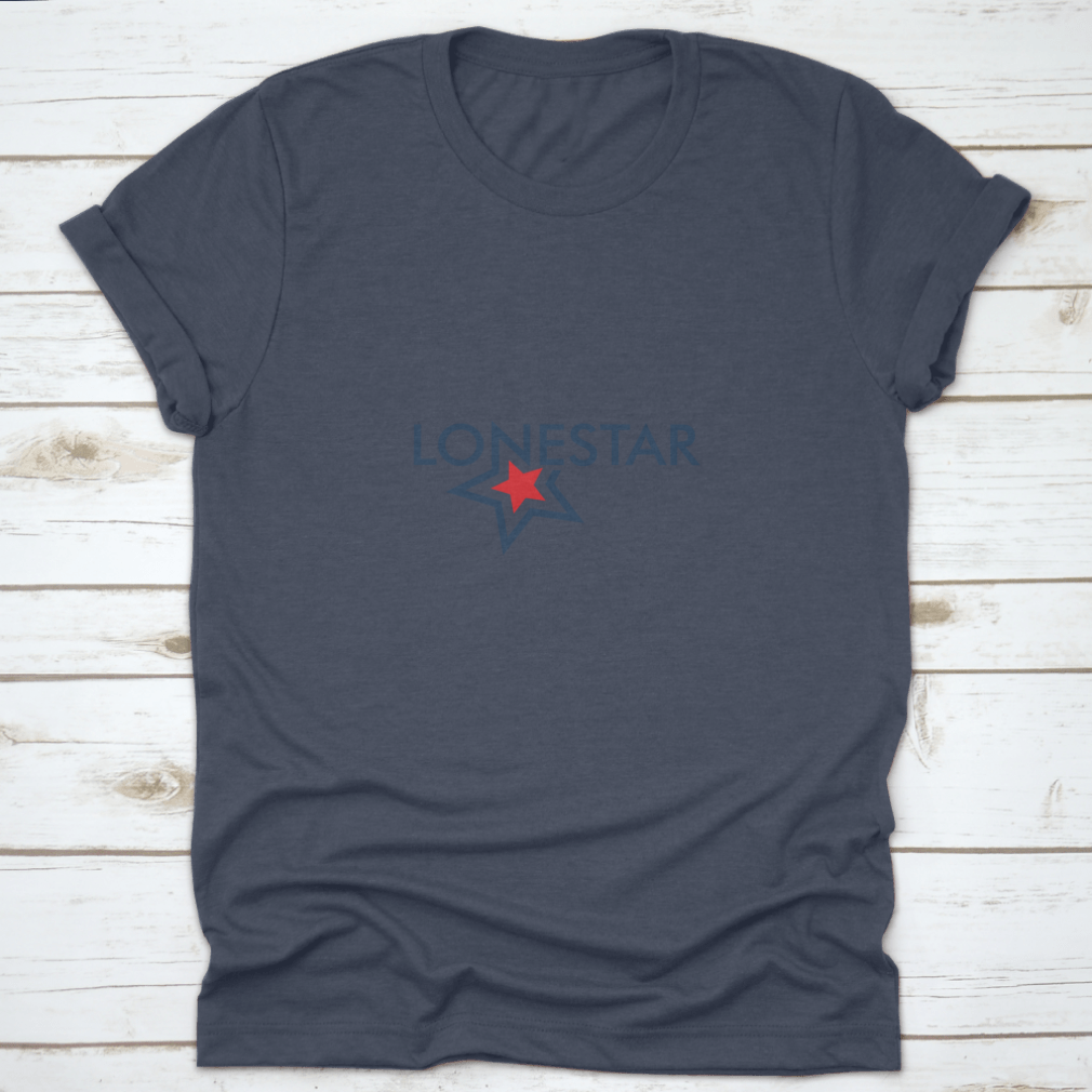 Lone Star Logo Design featuring a classic star symbol in a vector illustration, ideal for apparel.