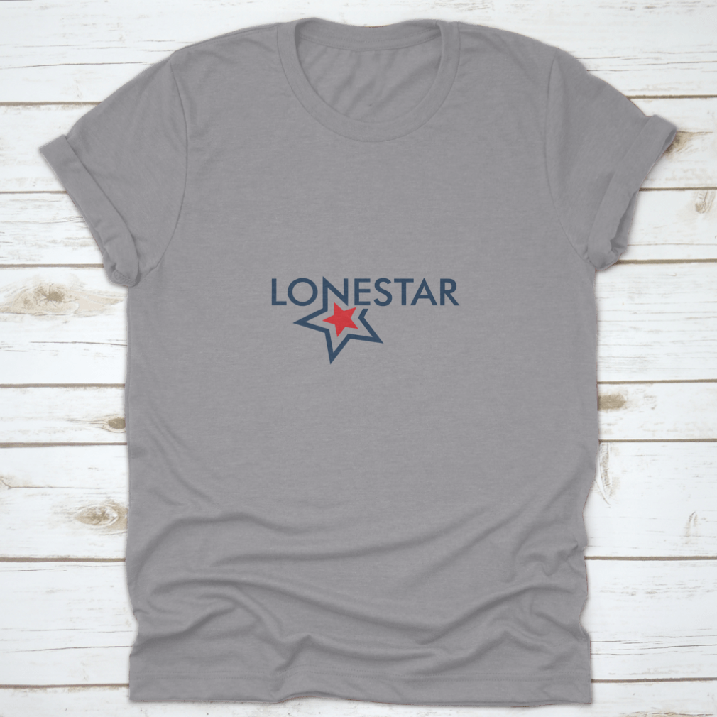 Lone Star Logo Design featuring a classic star symbol in a vector illustration, ideal for apparel.