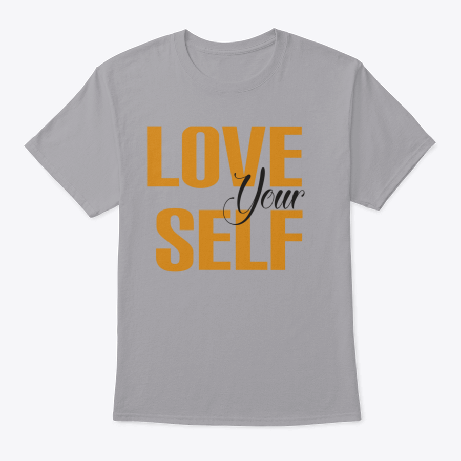 A stylish tee featuring the inspirational quote 'Love Your Self' printed on soft, high-quality cotton fabric.