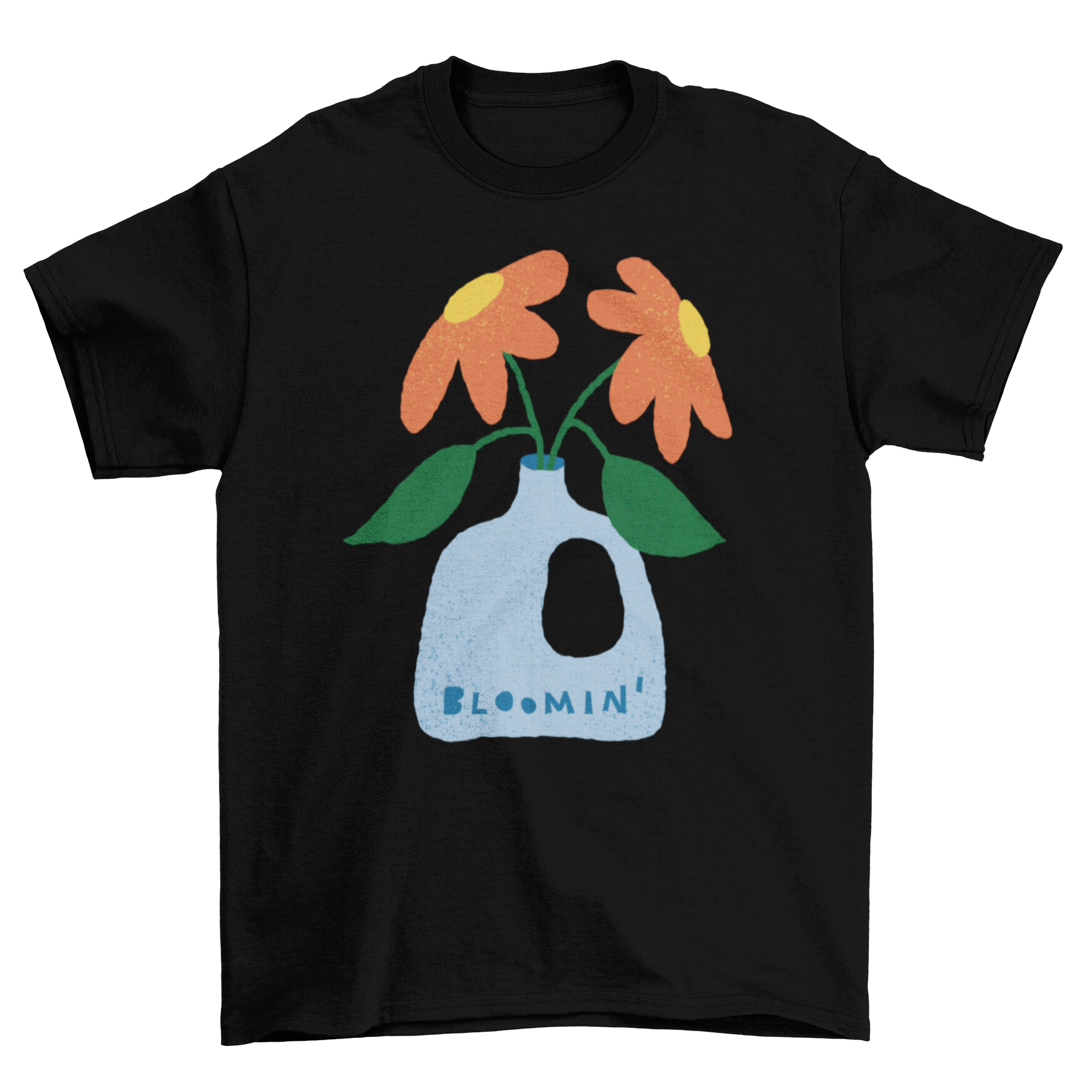 Lovely bloomin' flowers t-shirt featuring a vibrant floral design and the quote 'Bloomin'. Perfect for casual wear.
