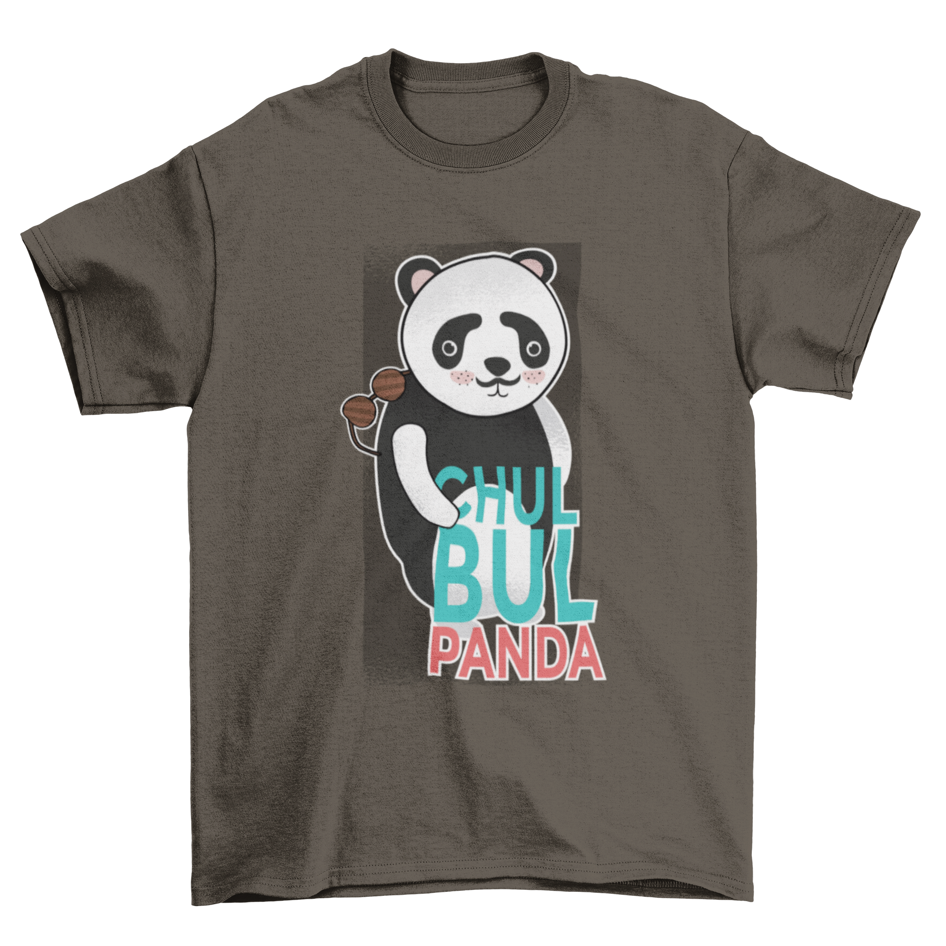 Lovely Cute Sweet Fashion Bear Sunglass T-shirt featuring a panda wearing sunglasses with 'Chulbul Panda' caption.