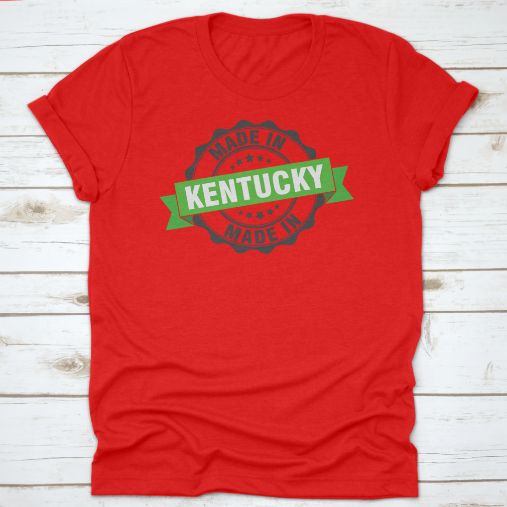 Round logo icon symbol representing Made In Kentucky with a green ribbon design, showcasing pride and heritage.