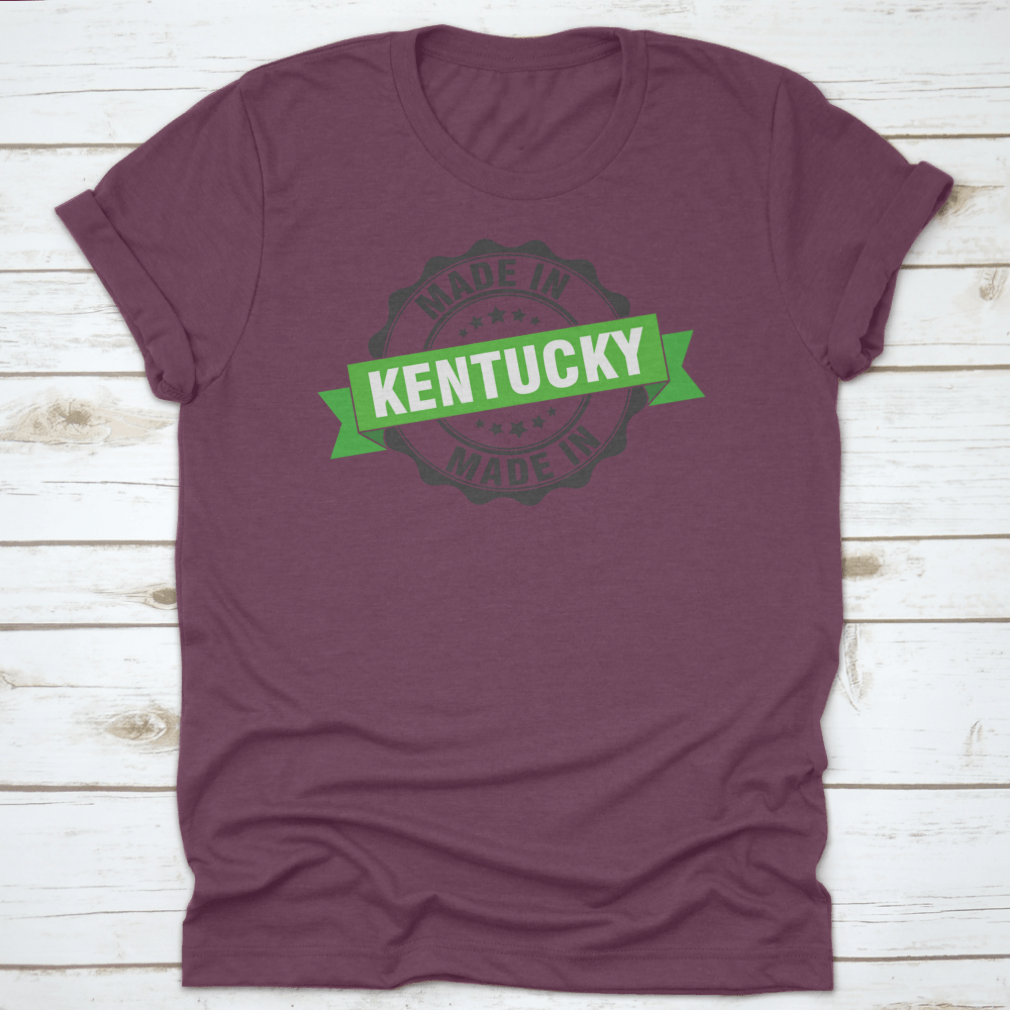 Round logo icon symbol representing Made In Kentucky with a green ribbon design, showcasing pride and heritage.