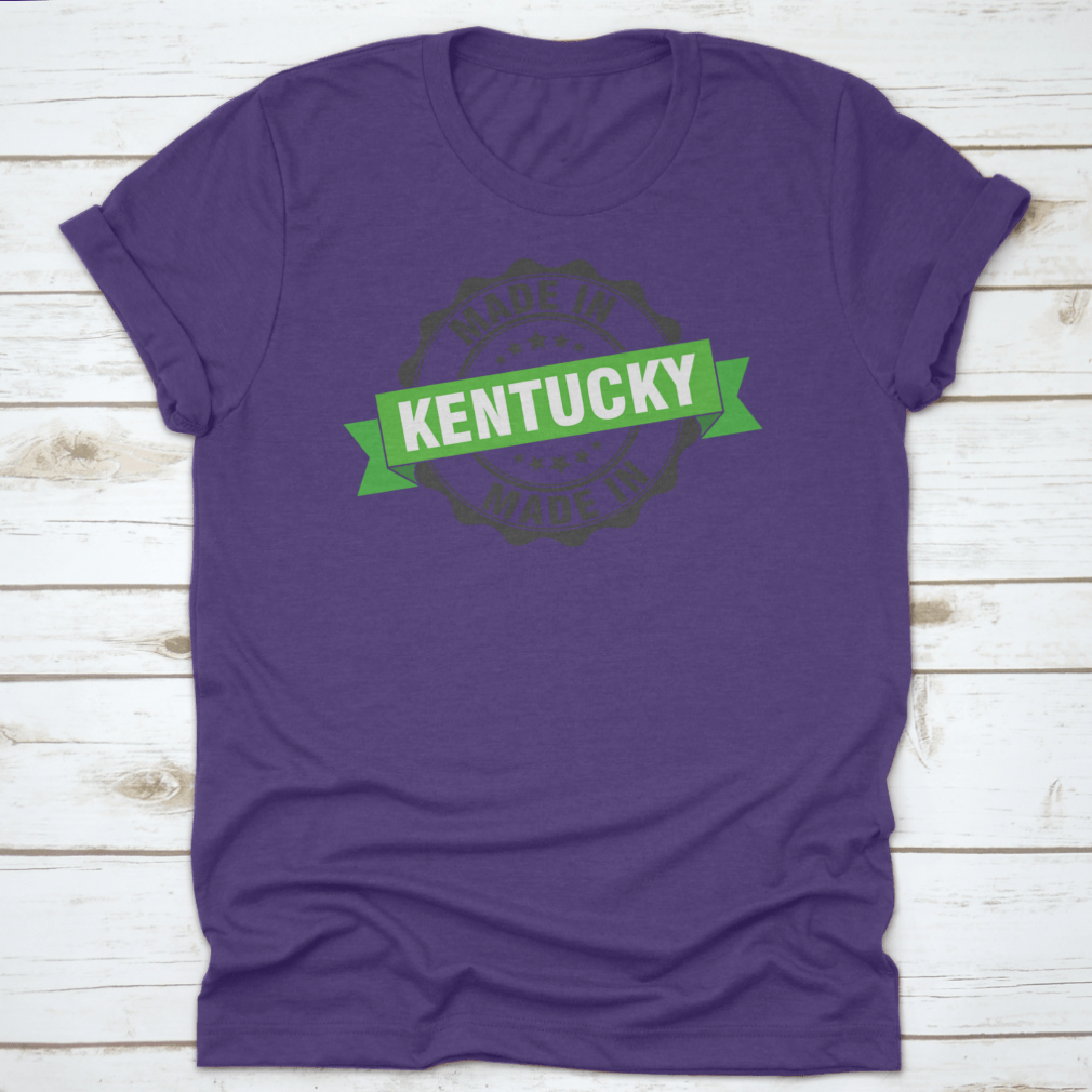 Round logo icon symbol representing Made In Kentucky with a green ribbon design, showcasing pride and heritage.