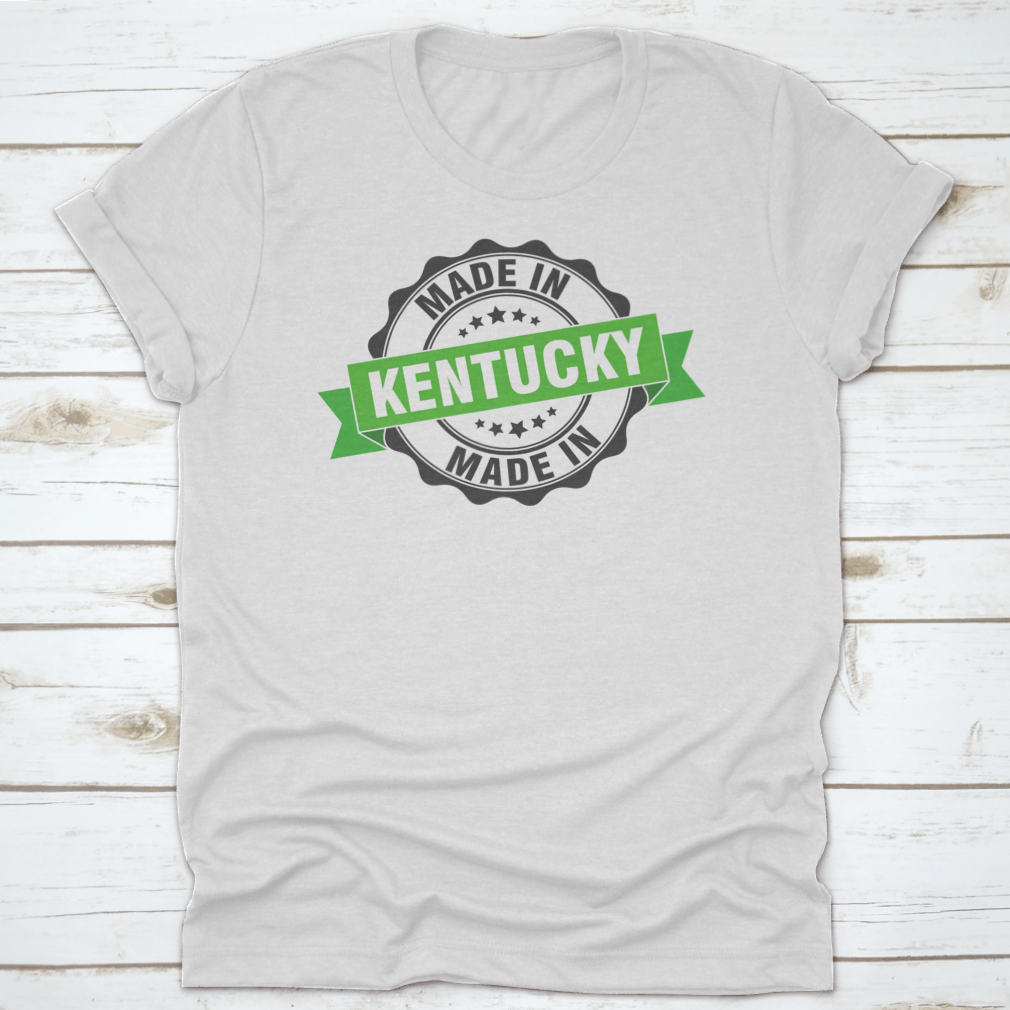 Round logo icon symbol representing Made In Kentucky with a green ribbon design, showcasing pride and heritage.