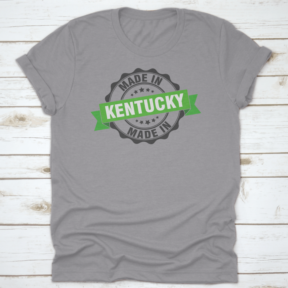 Round logo icon symbol representing Made In Kentucky with a green ribbon design, showcasing pride and heritage.