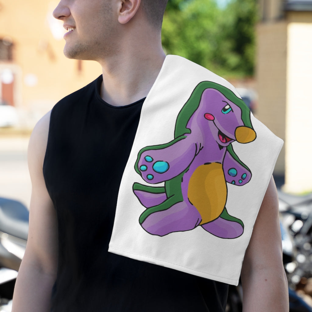 Makket Rally Towel, 11x18, featuring soft cotton and printed mink polyester, perfect for sports and events.