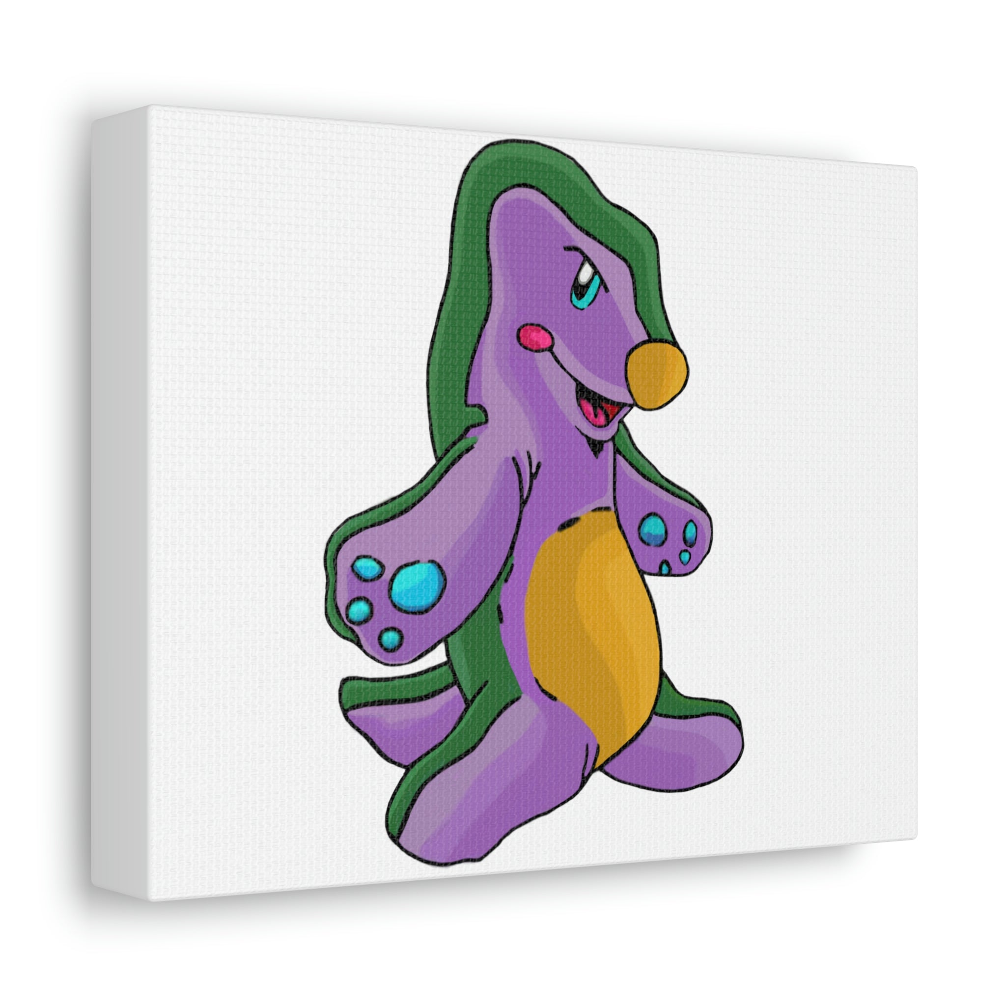 Makket Stretched Canvas featuring vibrant artwork stretched on a sturdy wooden frame, ideal for indoor decoration.