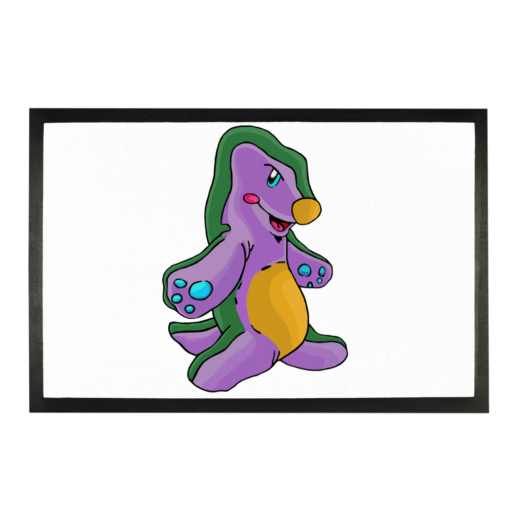 Makket Sublimation Doormat showcasing a customizable polyester surface and durable rubber backing, ideal for personal designs.