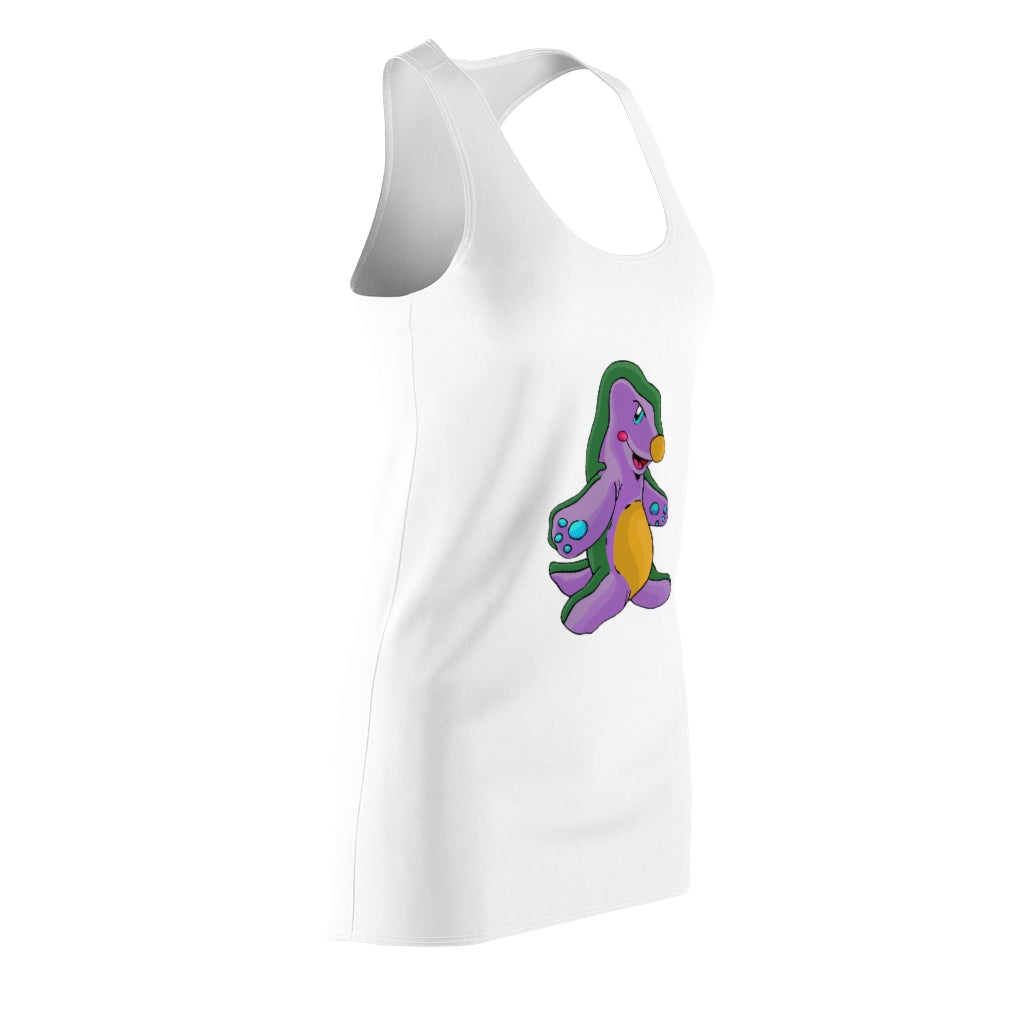 Makket Women's Cut & Sew Racerback Dress showcasing a stylish design with a racerback cut, made from lightweight polyester fabric.