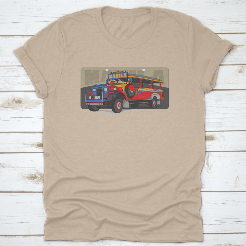 A colorful sketch of a Jeepney, showcasing its vibrant design and cultural significance in Manila, Philippines.