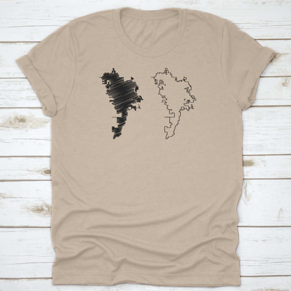 Map vector illustration and scribble sketch of Rochester City, showcasing intricate details and artistic flair.