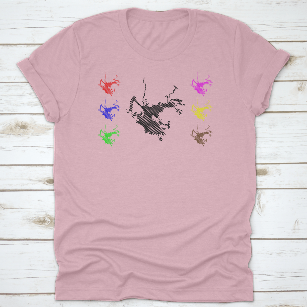 Detailed vector illustration of Brownsville city map, showcasing streets and landmarks in a creative scribble sketch style.