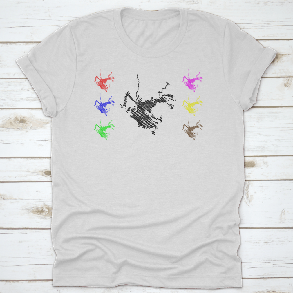 Detailed vector illustration of Brownsville city map, showcasing streets and landmarks in a creative scribble sketch style.