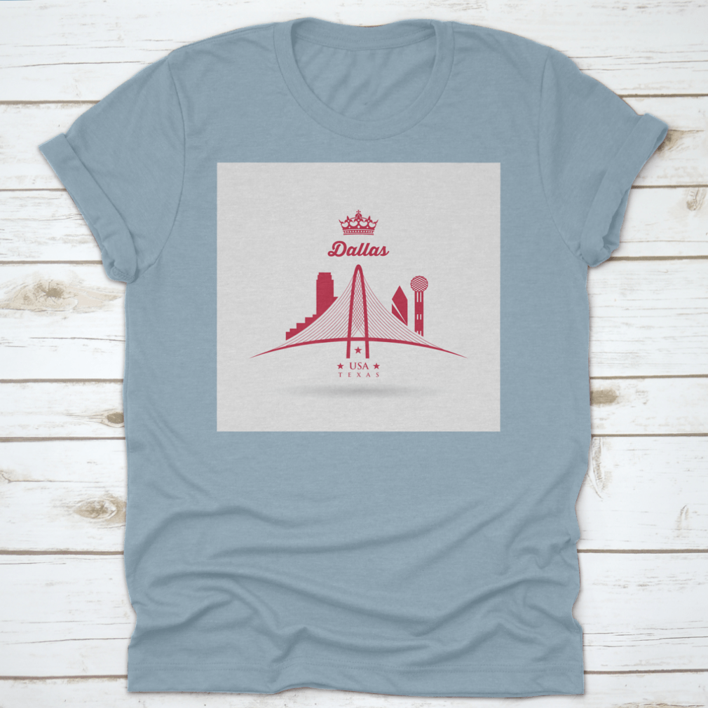 Vector illustration of the Margaret Hunt Hill Bridge Sign in Dallas, Texas, showcasing its iconic design and architectural features.