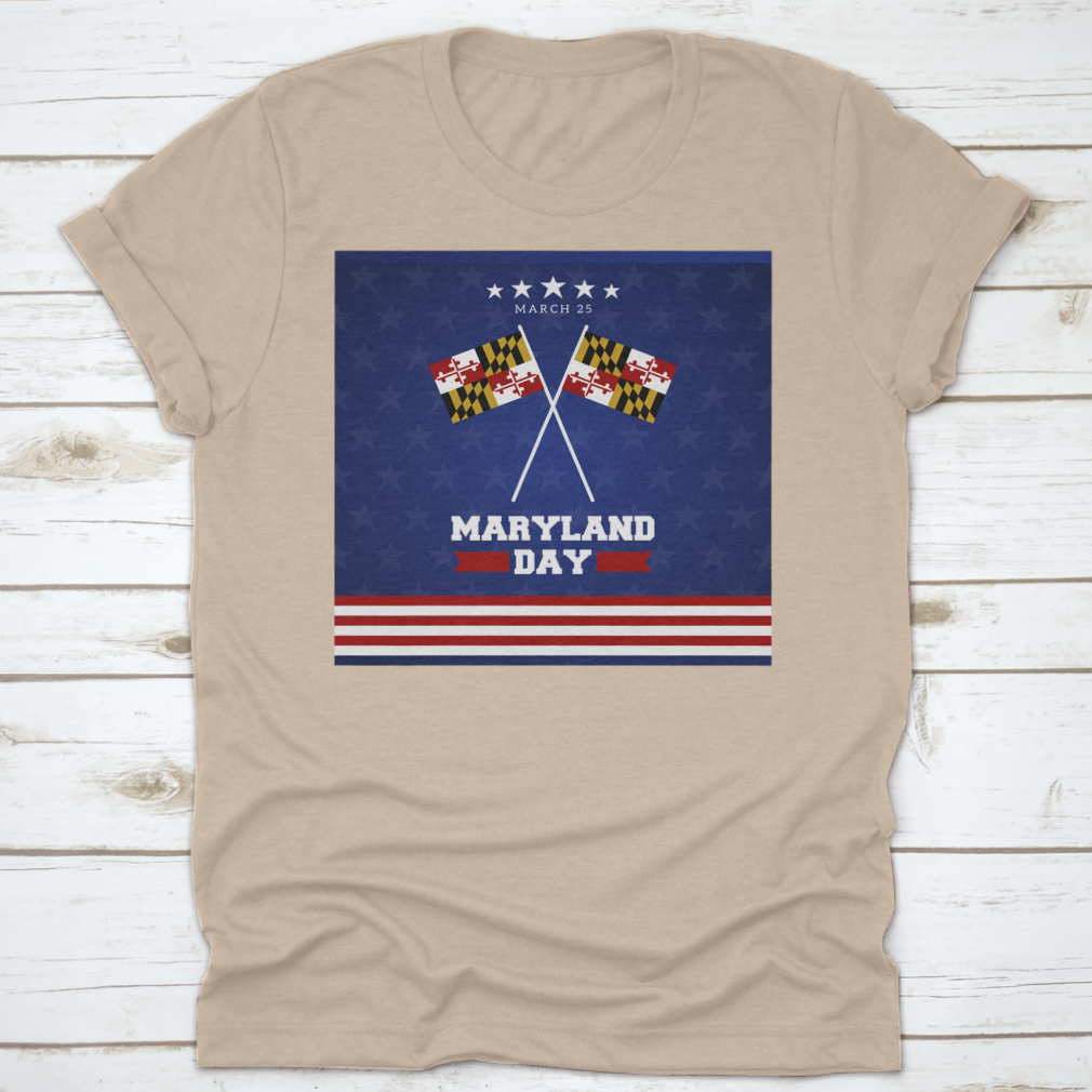 A vibrant Maryland day vector illustration featuring iconic elements of the state, suitable for posters and banners.