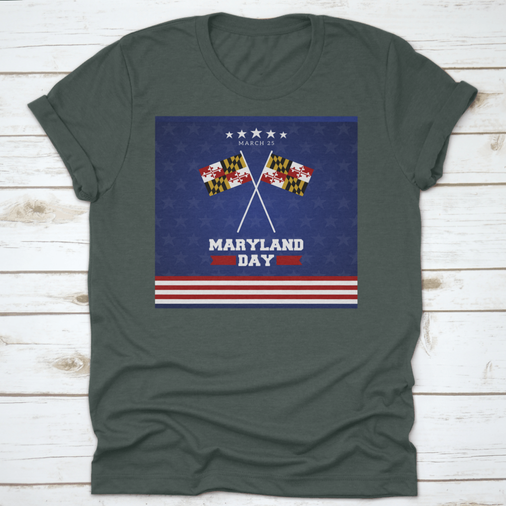 A vibrant Maryland day vector illustration featuring iconic elements of the state, suitable for posters and banners.