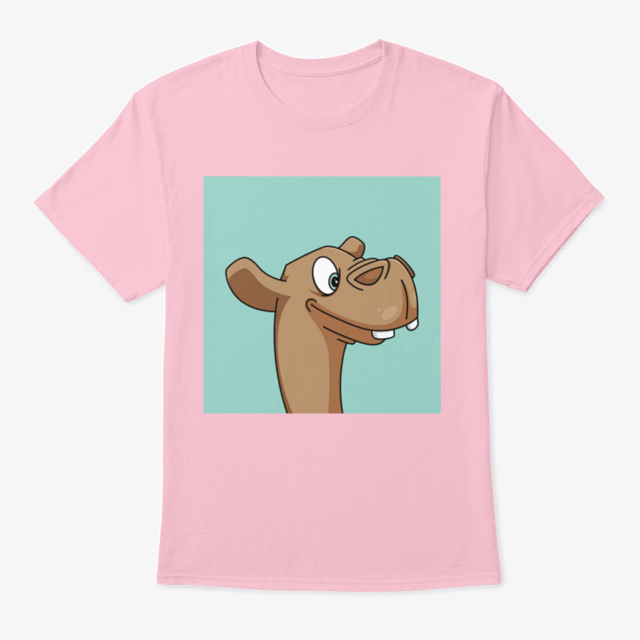 A stylish t-shirt featuring a unique mascot illustration design, made from 100% cotton for comfort.