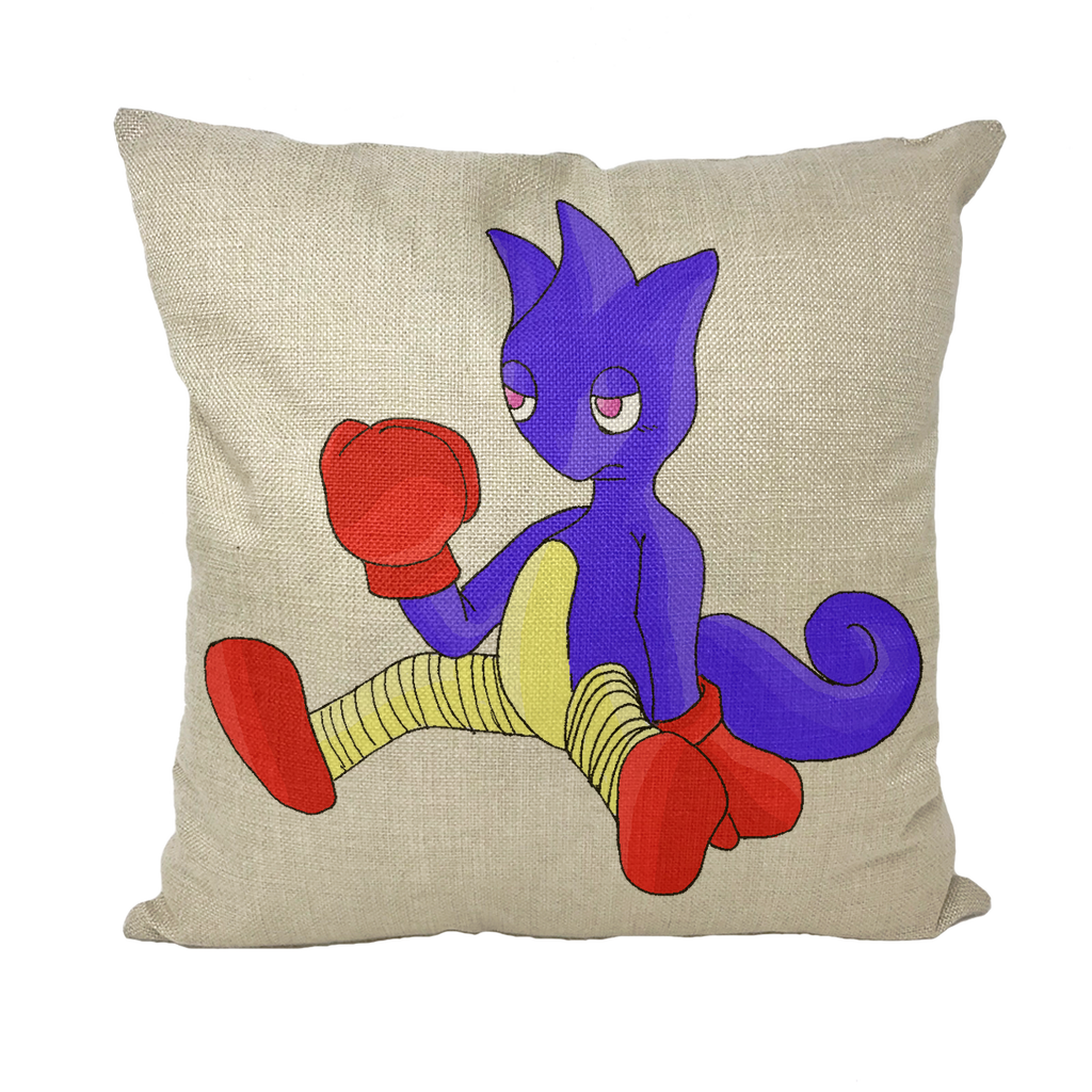 Megatare Throw Pillows in various styles including linen, canvas, and suede, showcasing their unique textures and colors.