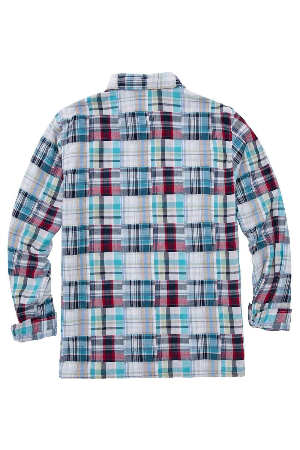 Men's breathable cotton button-down shirt featuring an irregular plaid pattern and chest pocket, perfect for casual and semi-formal occasions.