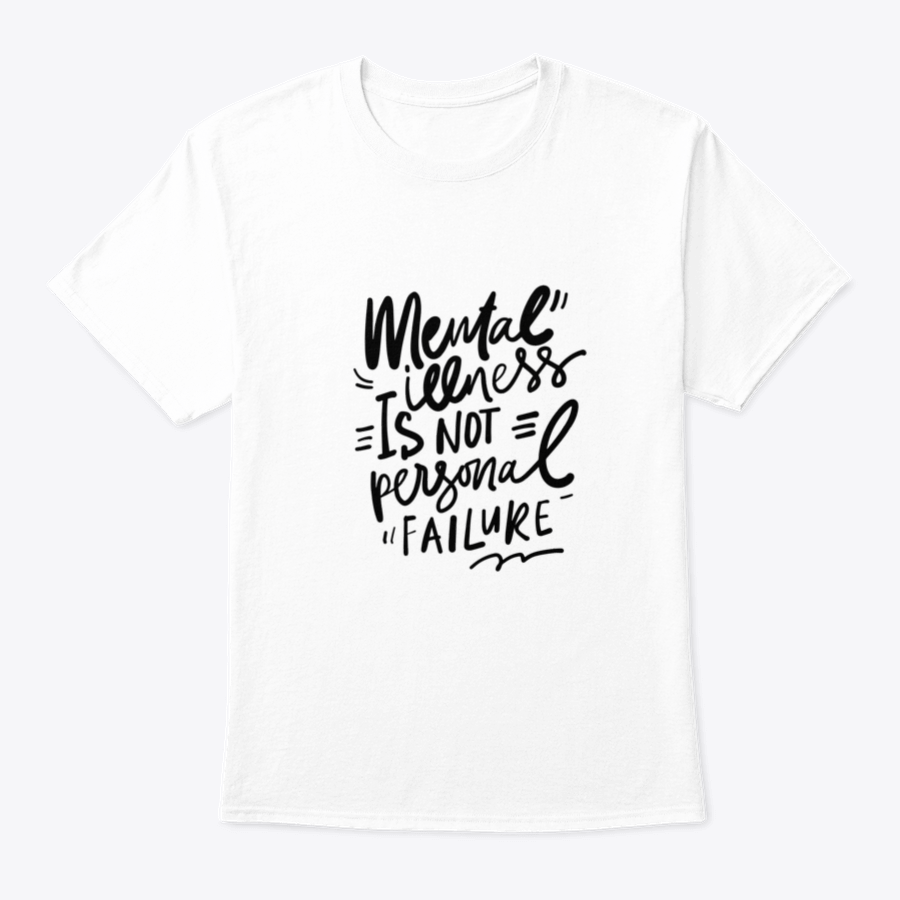 Inspirational quote design on a comfortable cotton shirt promoting mental health awareness.
