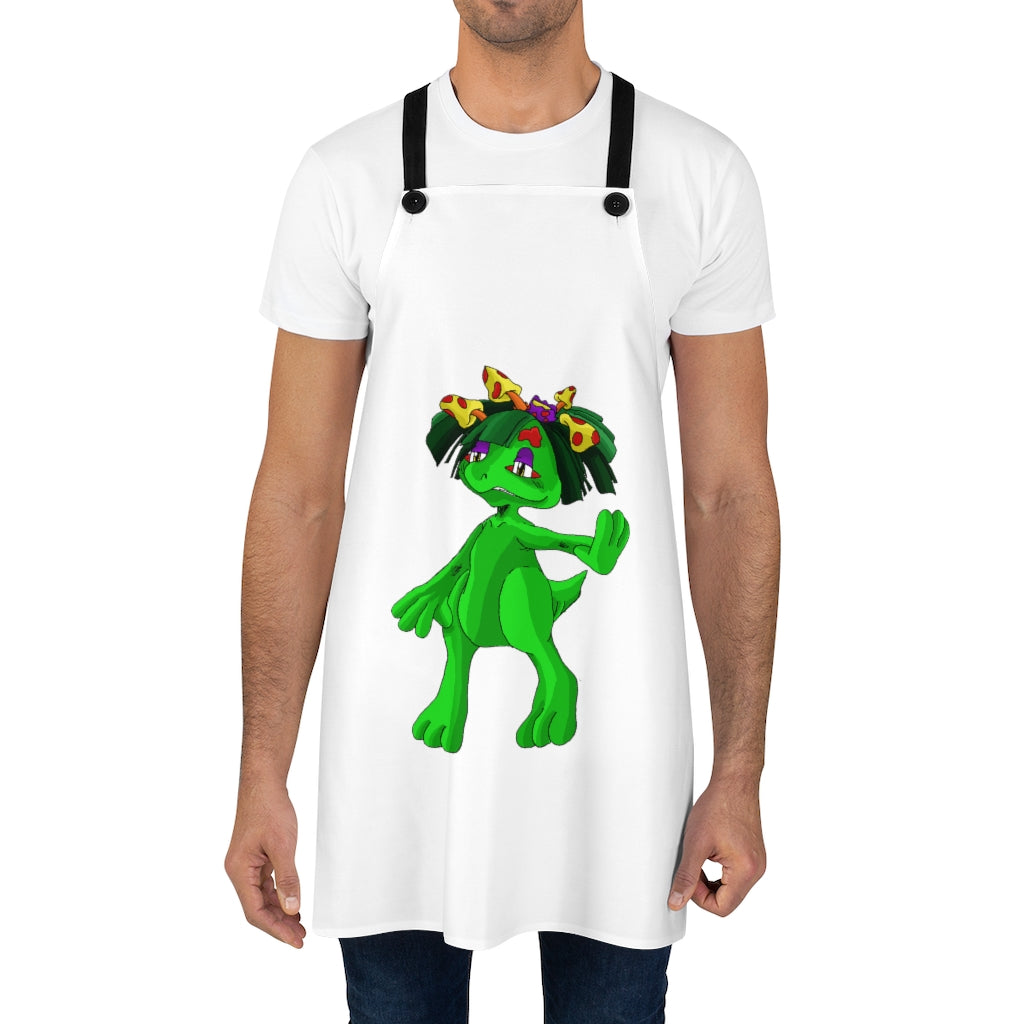 Mepamash Apron featuring a stylish design with black detachable twill straps, perfect for cooking and backyard cookouts.