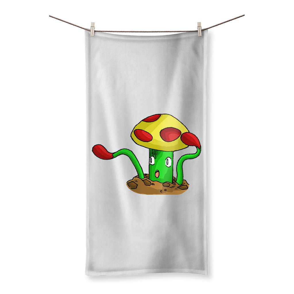 Mepamash Sublimation All Over Towel featuring vibrant prints on one side and soft cotton backing on the other, available in various sizes.