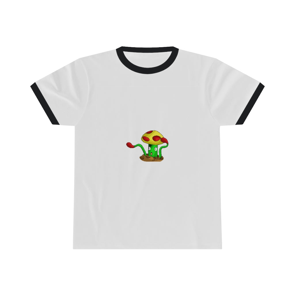 Mepamash Unisex Ringer Tee in various colors, showcasing its lightweight fabric and stylish design.