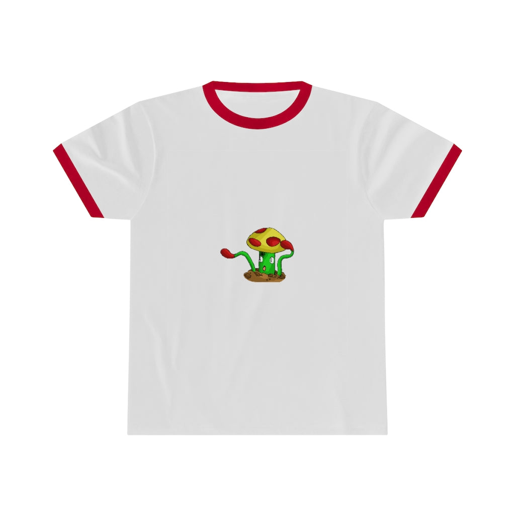 Mepamash Unisex Ringer Tee in various colors, showcasing its lightweight fabric and stylish design.