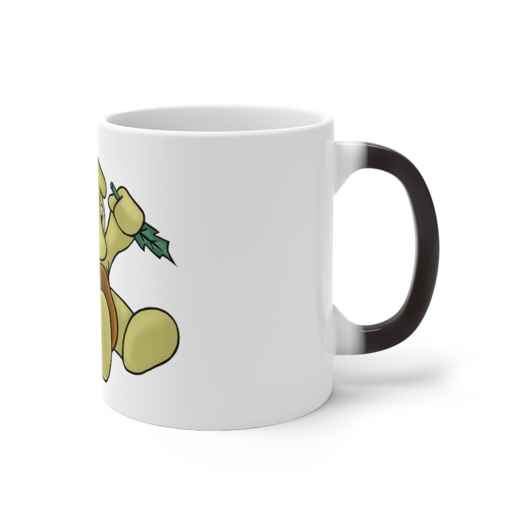 Mercardo Color Changing Mug showcasing its unique color transformation with a hot beverage inside.