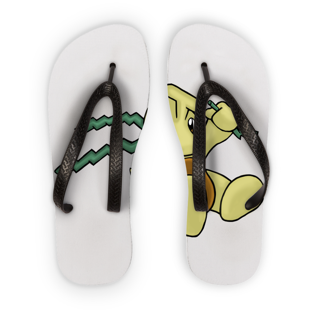 Mercardo Kids Flip Flops featuring customizable printed fabric and soft straps, perfect for summer fun.