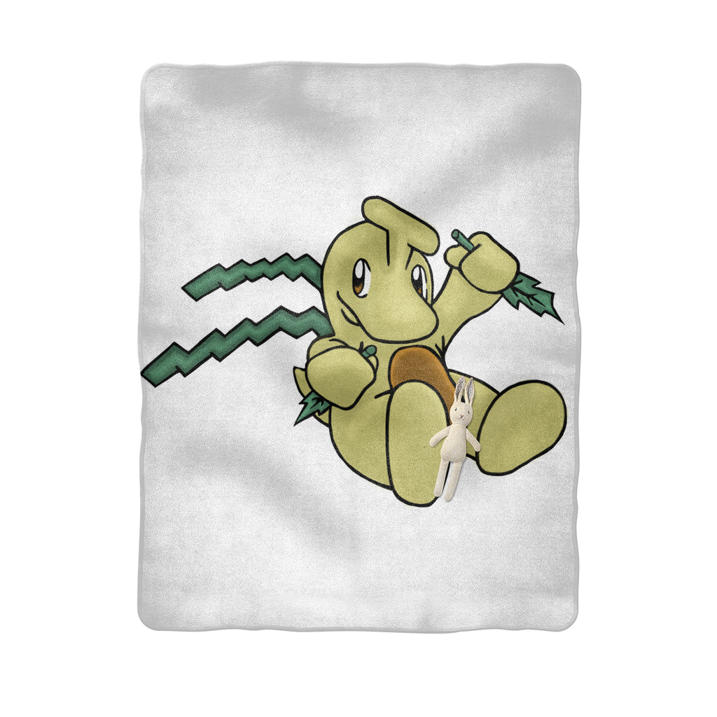 Mercardo Sublimation Baby Blanket made from soft 100% polyester polar fleece, featuring a white back and vibrant printed design.