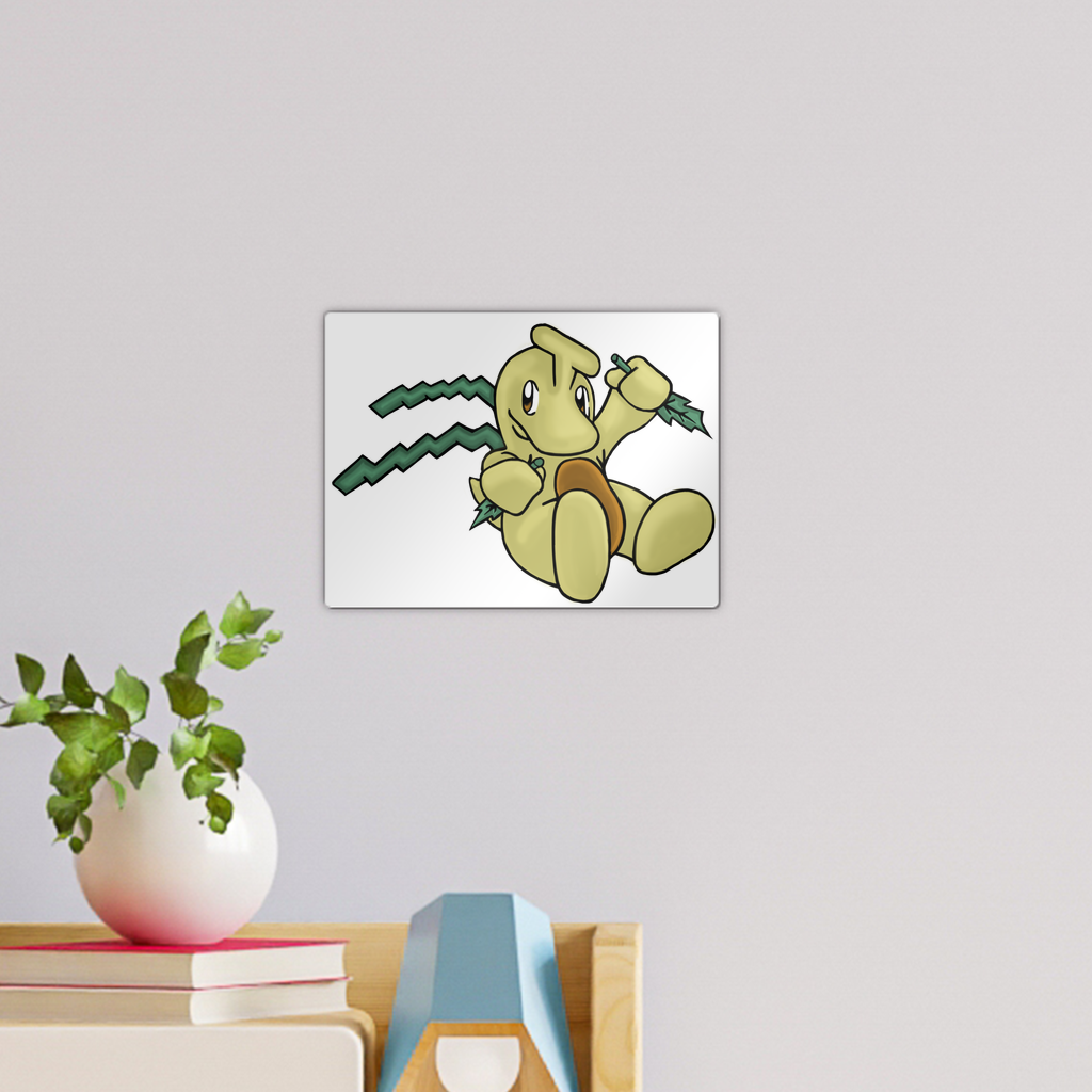 Mercardo Wall Tile in gloss white finish, showcasing repositionable adhesive for easy photo display.