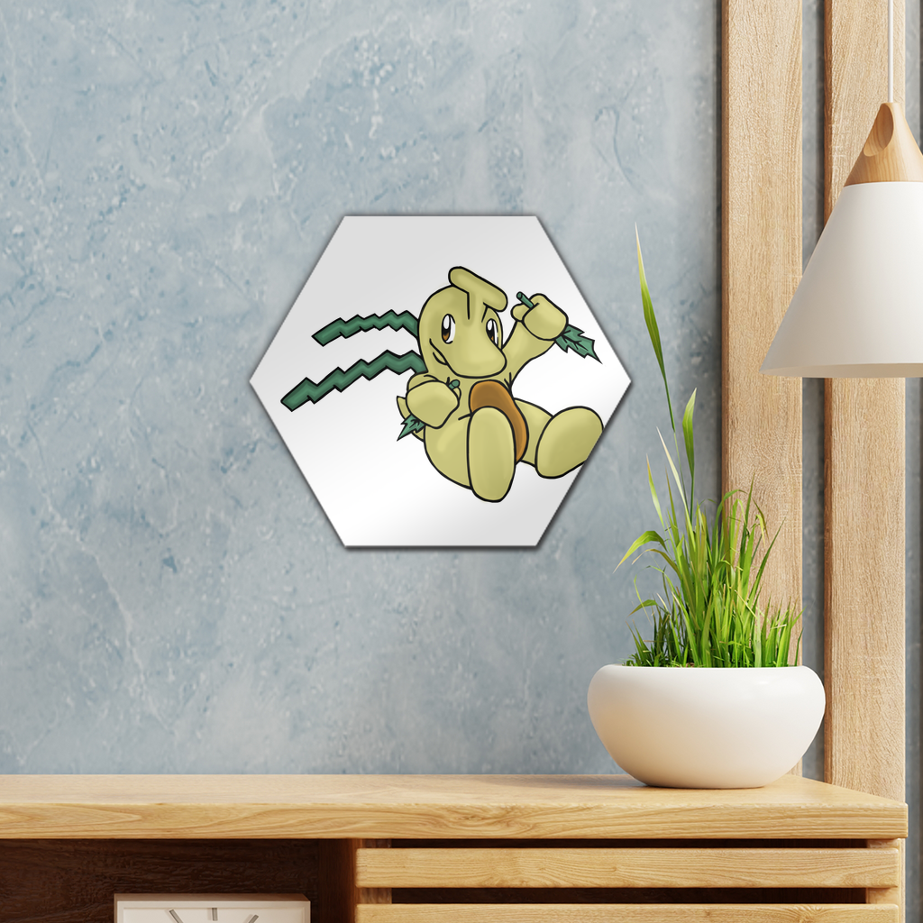 Mercardo Wall Tile in gloss white finish, showcasing repositionable adhesive for easy photo display.