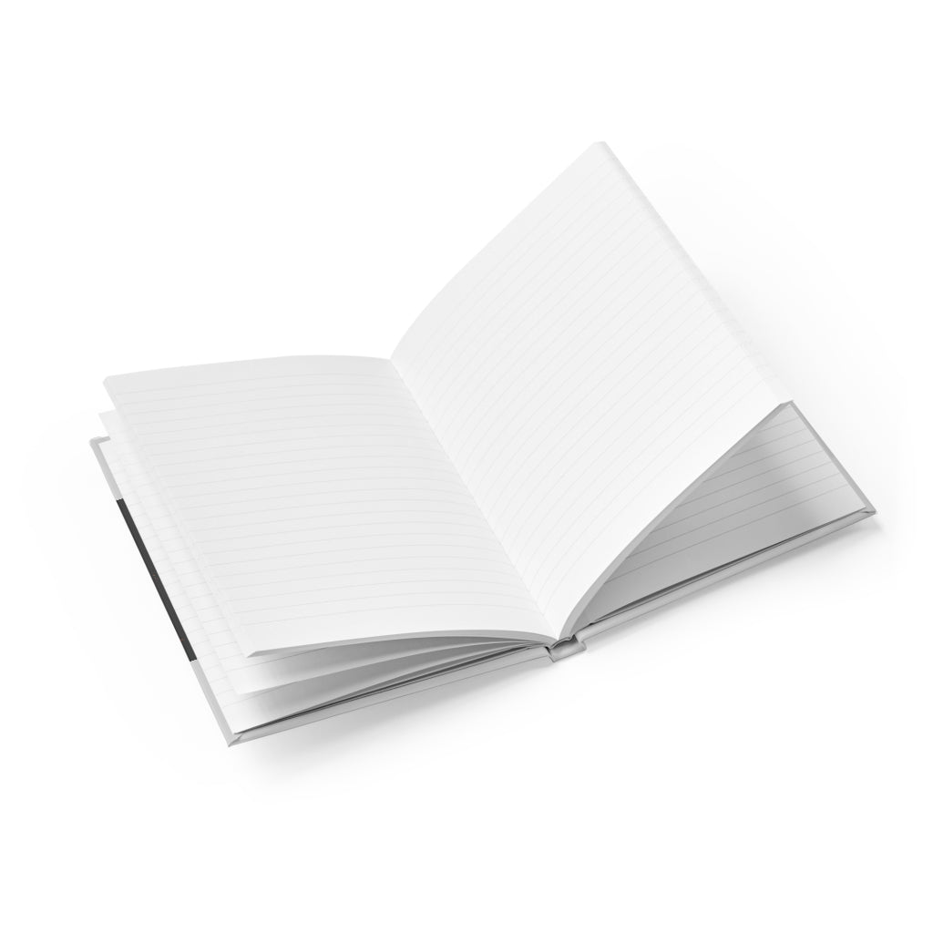 Merciless the Flaming SkyBird Journal featuring a vibrant wraparound print and ruled line pages, perfect for serious journaling.