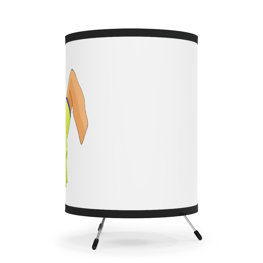 Mergilender Tripod Lamp featuring a galvanized steel base and a high-resolution printed shade, ideal for modern decor.