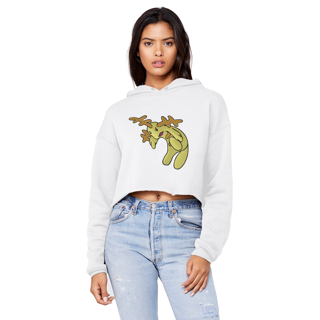 Mergilender Unisex Cropped Raw Edge Boyfriend Hoodie in various colors, showcasing its relaxed fit and stylish raw edge hem.