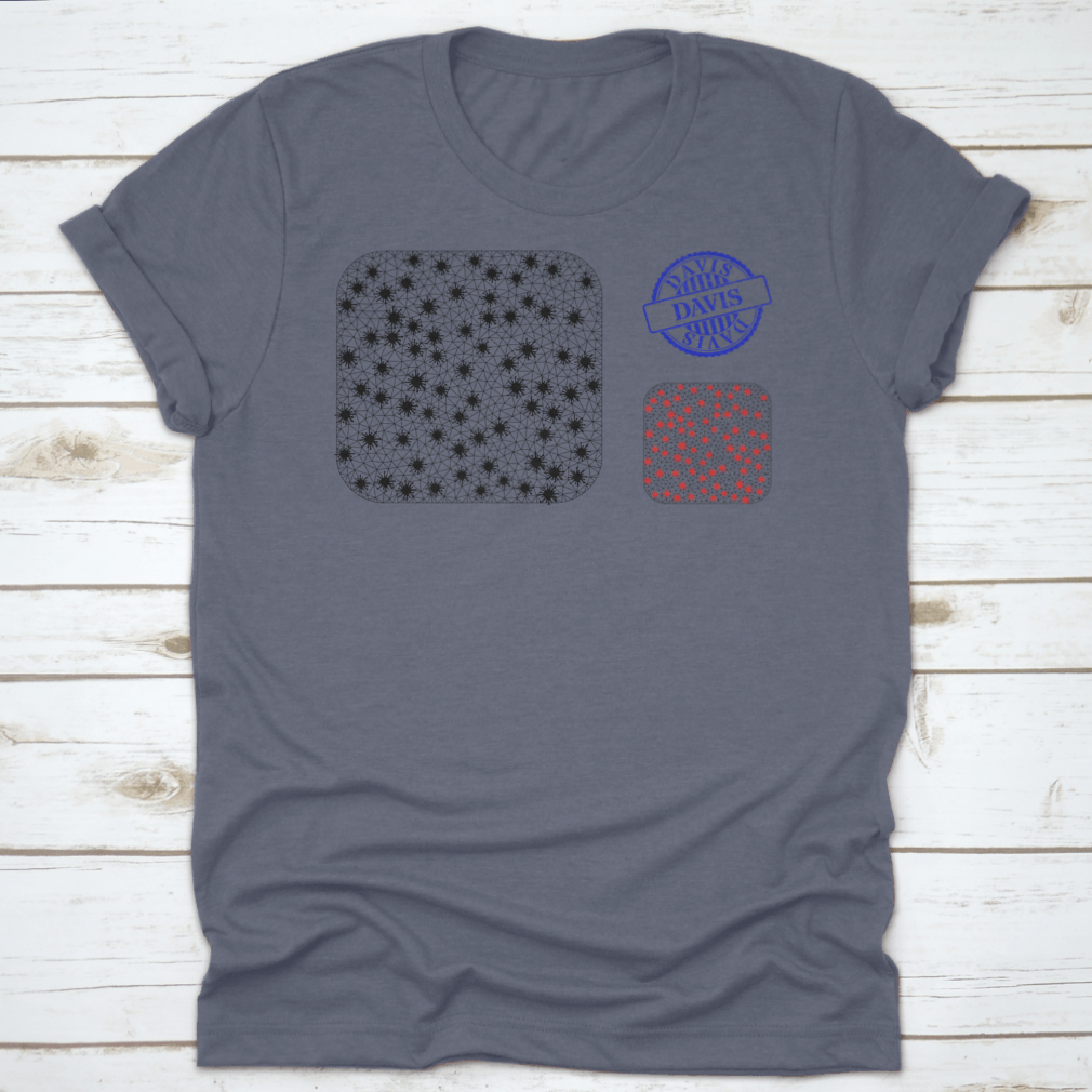 A stylish illustration featuring mesh polygonal rounded square symbols in an infection style, showcasing vibrant colors and unique design.