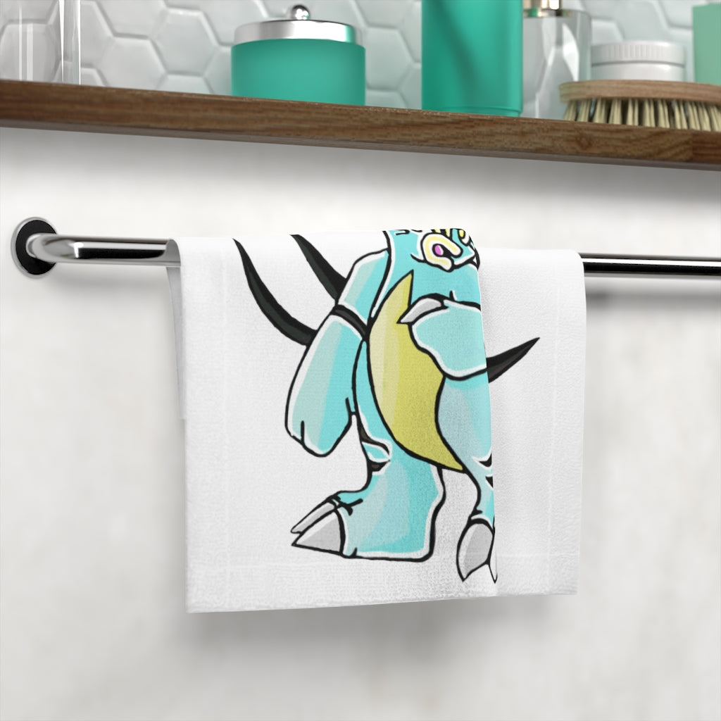 Mimatic Face Towel featuring a customisable polyester front and soft cotton back, ideal for personalisation and everyday use.