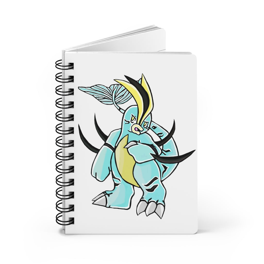 Mimatic Spiral Bound Journal with glossy laminated cover and lined pages, showcasing its stylish design and durability.