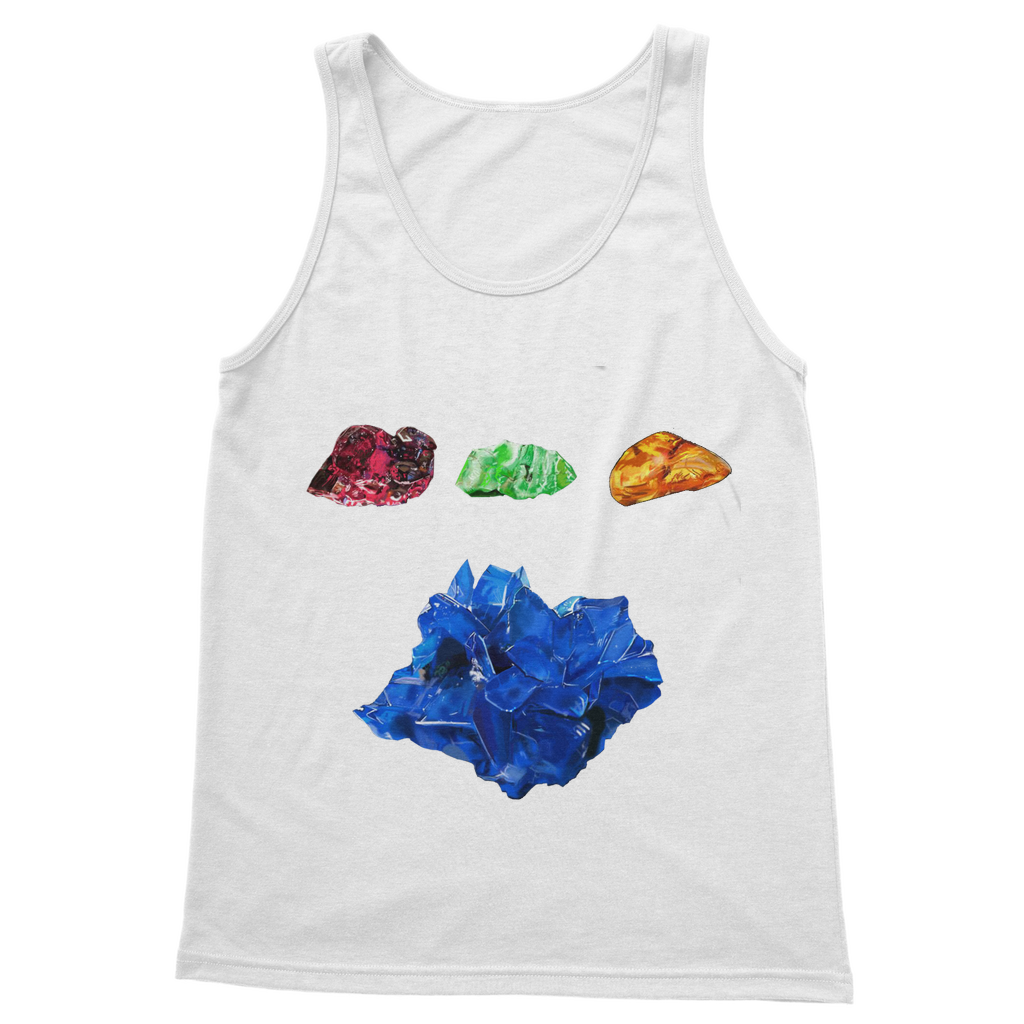 Minerals Classic Adult Vest Top in various colors, showcasing its unisex design and soft cotton fabric.