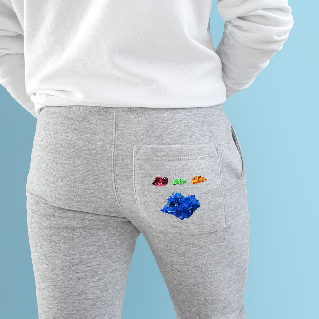 Minerals Premium Fleece Joggers featuring customizable back pocket and spacious side pockets, made from soft fleece fabric.