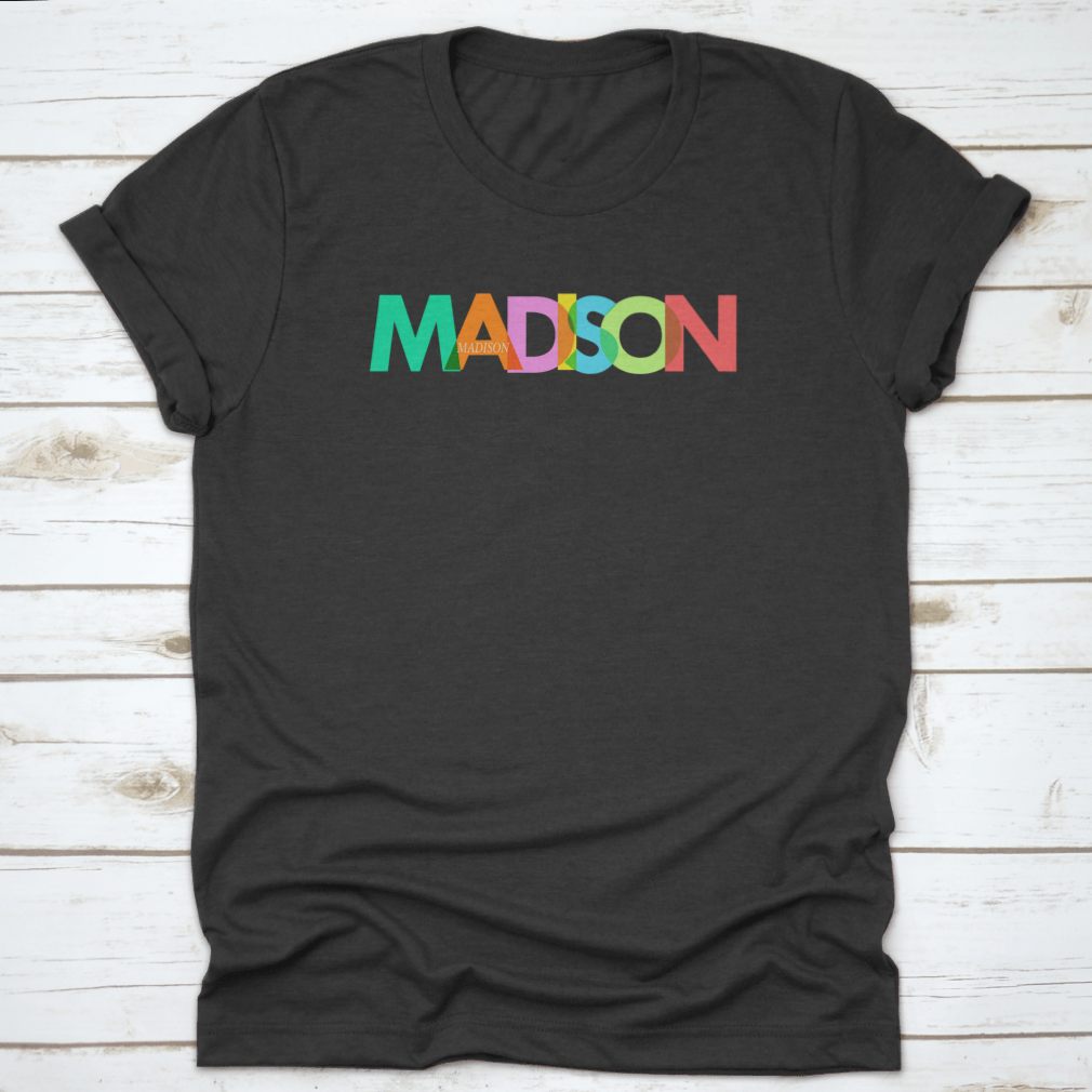 A stylish Modern Urban Simple Madison shirt made from 100% cotton, featuring a classic fit and midweight fabric, perfect for casual wear.