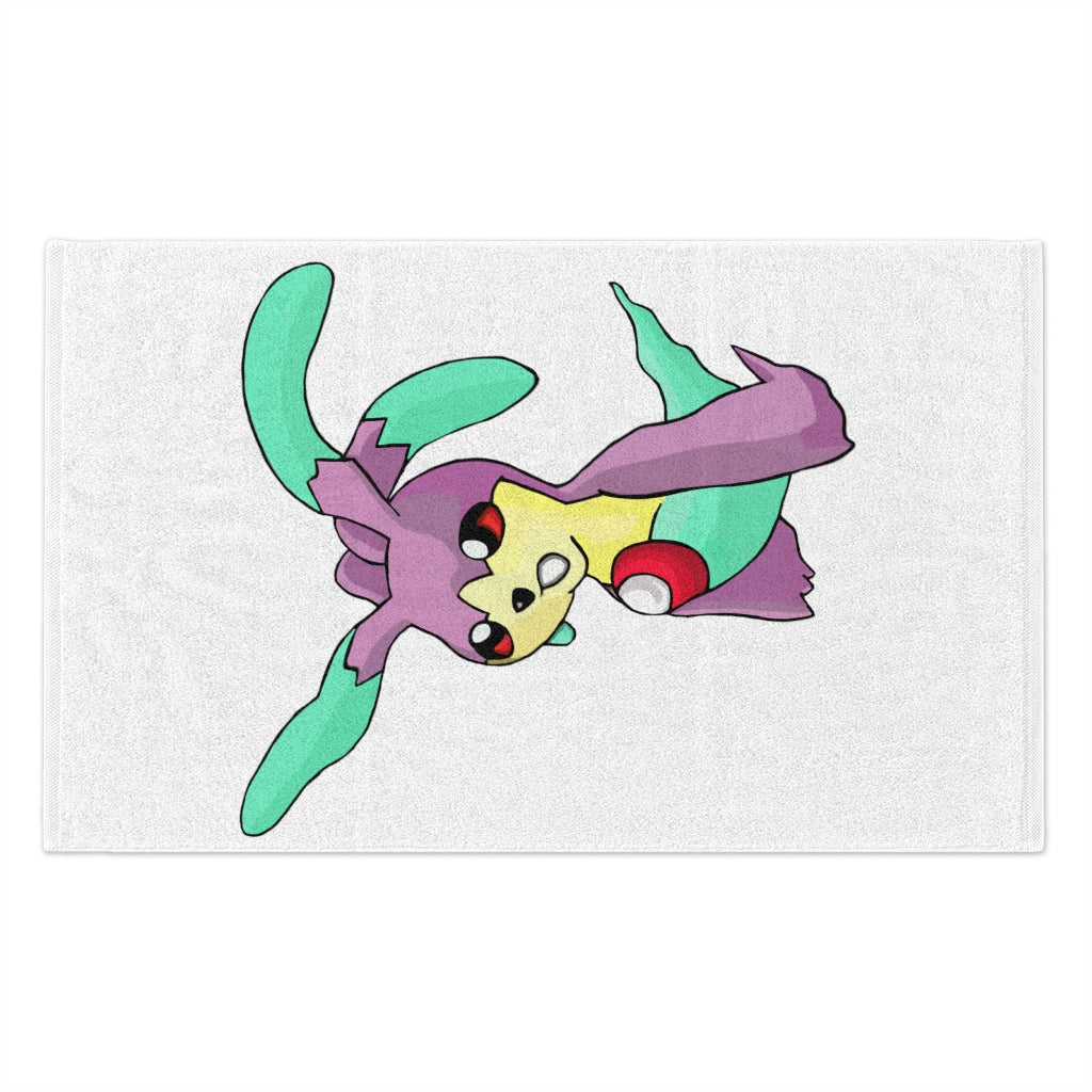 Molepha Rally Towel, 11x18 inches, featuring soft cotton and printed mink polyester, ideal for sports and events.