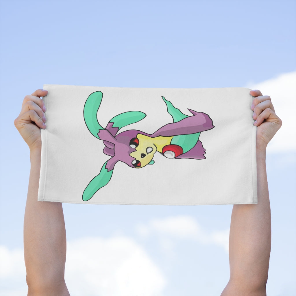 Molepha Rally Towel, 11x18 inches, featuring soft cotton and printed mink polyester, ideal for sports and events.