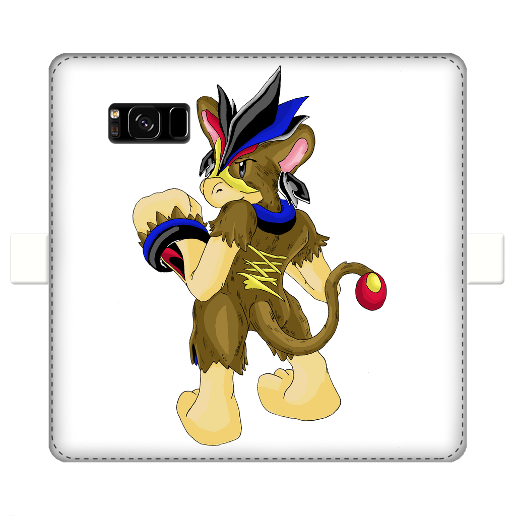 Moongenchen Fully Printed Wallet Case featuring vibrant UV-printed designs, magnetic closure, and faux leather material for iPhone and Samsung models.