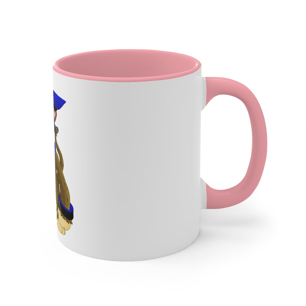 Moongenki Accent Mug showcasing a two-tone design with a white exterior and a colored interior, available in red, pink, and black options.