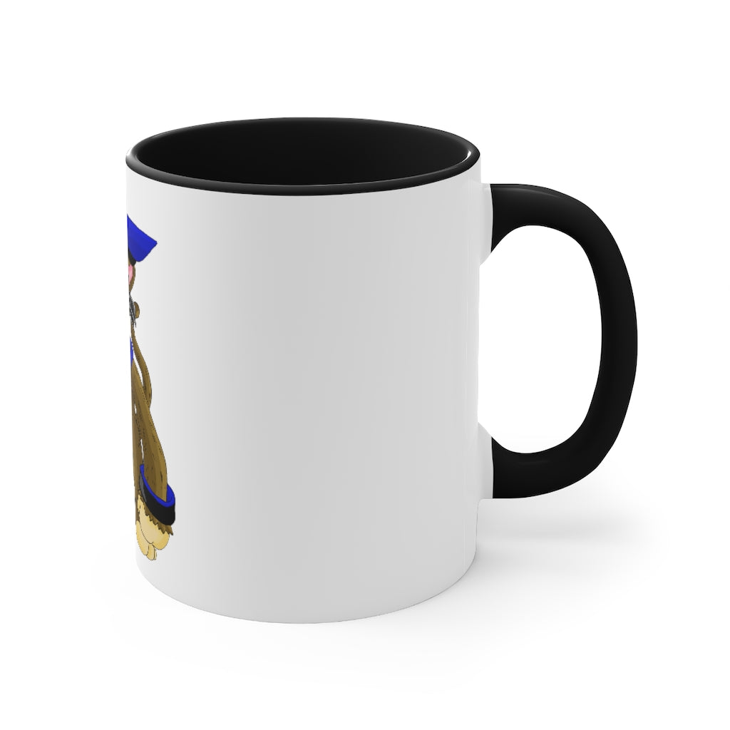 Moongenki Accent Mug showcasing a two-tone design with a white exterior and a colored interior, available in red, pink, and black options.